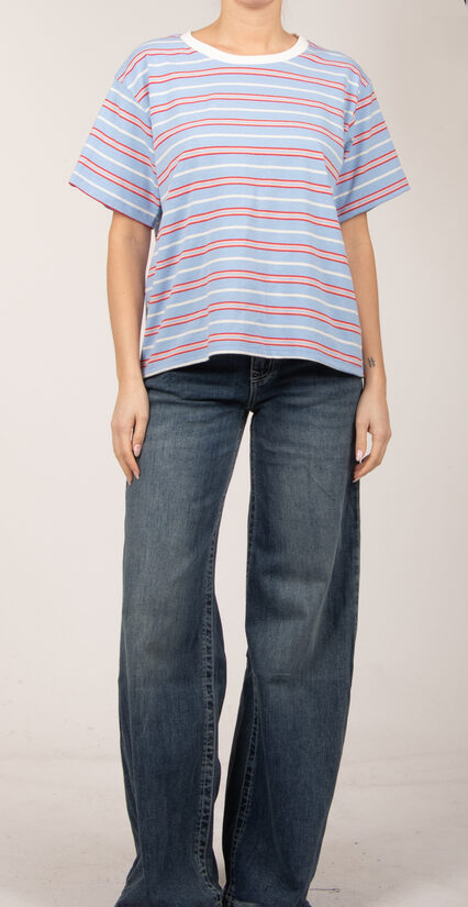 T-krekls ar kokvilnu Zils